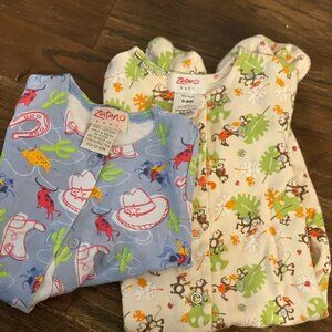 Bundle of 2 zutano pieces, cardigan and one piece 0-6 months